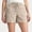 *Khaki, variant on Binmer Women's Lightweight High Waisted Drawstring Shorts with Pockets ,Casual Summer Shorts Black,Women's Plus L