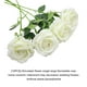 thumbnail image 3 of Flores artificiales Matsuzay 10 piezas de tela de terciopelo Blanco, 3 of 6