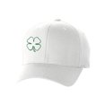 thumbnail image 1 of St Patrick's Day Fitted Hat, Four Leaf Clover Flex Fit Baseball Hat - Outline, 1 of 3
