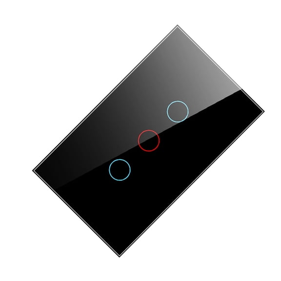 Injueey Reemplazo del panel de interruptores de pared de iluminación Modificación de interruptores de luz sensibles de vidrio templado Electrónica tipo 4