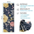 thumbnail image 2 of Pioneer Flower Floral Print Pattern Hot Yoga Mat Towel Non Slip for Hot Yoga - Quick-Drying Yoga Mat Cover with 4 Corner Pockets with Travel Bag - Hot Yoga Towel Non Slip 70"x26", 2 of 6