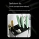 thumbnail image 5 of Bearachild Soporte de almacenamiento de vajilla de cocina de acero inoxidable montado en la pared sin perforaciones de alta resistencia accesorios Cocina y Comedor, 5 of 6