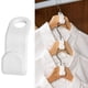 thumbnail image 2 of 50 Uds ganchos para colgar ropa, organizador de conectores para armario que ahorran espacio, ganchos para colgar que ahorran espacio (blanco), 2 of 5