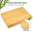thumbnail image 3 of LotFancy Bamboo Kitchen Drawer Organizer for Large Cutlery, Utensil Holder and Silverware Tray, 3 of 8