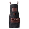 thumbnail image 3 of Chef Apron Adjustable Bib Apron Work Apron High End Apron Father's Day Gifts, 3 of 8