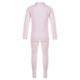 thumbnail image 2 of ZDHoor Kids Thermal Underwear Soft Long John Set Long Sleeve Base Layer Thermal Top with Leggings Pink 11-12, 2 of 6