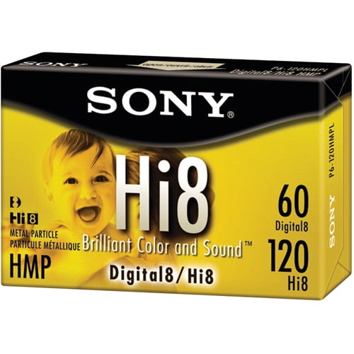 SONY Hi8 Digital8 HMP Metal Particle Camcorder Cassette P6-120HMP NEW 