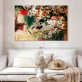 thumbnail image 2 of Elephant Stock Japanese Flower Wall Art - Horizontal Canvas Wall Art - Living Room Wall Decor - Abstract Canvas - Red And Orange Decor - 51" x 34", 2 of 8