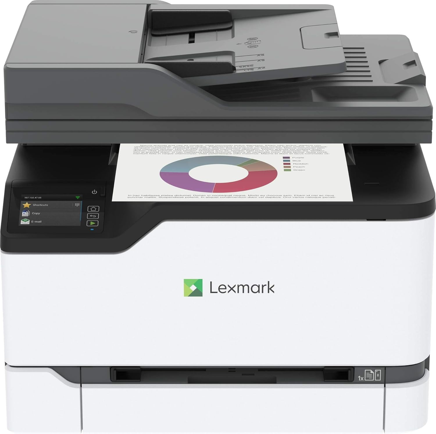 Lexmark MC3426adw Color Laser Multifunction Printer (P/N: 40N9360) – 26 ppm, Print/Scan/Copy/Fax, Duplex, Wireless