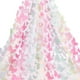 thumbnail image 1 of 1 yarda de encaje de malla 3D con mariposas en degradado, tela de poliéster bordada, encaje transparente con mariposas de colores., 1 of 6