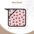 thumbnail image 3 of Sikiie Strawberry Floral Pot Holders Kitchen Insulation Mats Heat Resistant Pot-Holder Oven Anti-Scald Pads for Cooking Baking, 7.1*7.1inch, 3 of 8