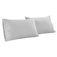 thumbnail image 2 of BNM Organic Cotton Pillowcases, Set of 2, King, Silver, 2 of 4
