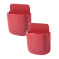 thumbnail image 1 of Oleegame Boîte de Rangement Murale 2 Pcs avec Cuillère et Couvercle, Support de Rangement pour Télécommande, Rouge, 1 of 2