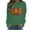 Green, variant on Wancir Womens Thanksgiving Shirt Leopard Pumpkin Printed Cute Graphic Tee Thankful Grateful Blessed T-Shirts Fall Top