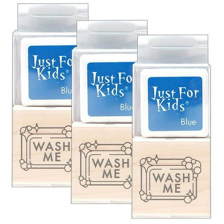 UPC: 0194629115624 | Hero Arts HOALP506-3 Wash Me Herokids with Ink Turquoise – Pack of 3