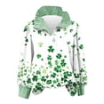 thumbnail image 3 of TaTaai Womens Color Block Striped Collar Shirt Long Sleeve Button Down St Patricks Day Print Casual Blouse Loose Fit Gift, 3 of 6