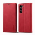 thumbnail image 2 of SaniMore for Samsung Galaxy S24 Plus 2024 Case, Prumiem PU Leather Wallet Kickstand Cover Magnetic Flip Design Card Slots Shockproof Anti-drop TPU Full Body Protective Shell For Galaxy S24 Plus, Red, 2 of 8