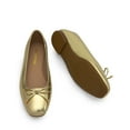 thumbnail image 5 of Womens square toe ballet flats with bow comfortable casual dress shoes for work or office, 5 of 6