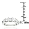 thumbnail image 3 of Ladies Princess and Baguette Diamond 14k Wedding Engagement Band (White Gold Size 5), 3 of 3