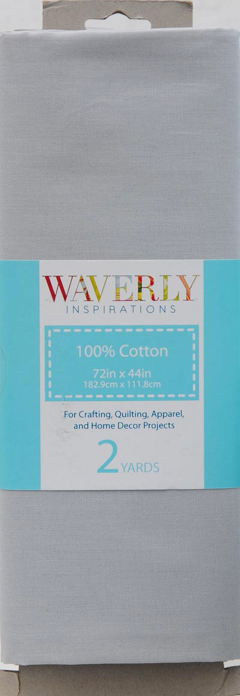 Waverly Inspirations 44" x 2 yd 100% Cotton Floral Sewing & Craft Fabric, Gray - image 2 of 2