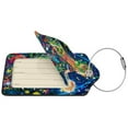 thumbnail image 2 of Pofeuu Colorful Floral Forest Fairy Print Luggage Tags, Privacy Cover ID Label with Stainless Steel Loop and Address Card for Travel Bag Suitcase-1, 2 of 5