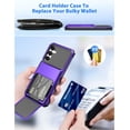thumbnail image 4 of COOYA Funda tipo cartera para Samsung Galaxy A16 de 6.7 pulgadas, color morado, 4 of 7