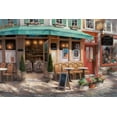 thumbnail image 2 of Chiu, T.C. 14x11 Gold Ornate Wood Framed with Double Matting Museum Art Print Titled - Cafe Beuchons, 2 of 4