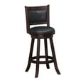 thumbnail image 2 of Home Square Rhea 29" Fabric Swivel Round Bar Height Stool in Merlot - Set of 2, 2 of 4
