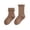 Coffee, variant on Baby Girls Toddlers Grips Socks,Kids Wool Socks For Boys Girls Winter Autumn Stringy Selvedge Mid Calf Length Casual Comfortable Socks for 1-3 years,Brown