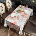 thumbnail image 3 of Pioneer Flower Floral Print Pattern Rectangle Tablecloth 60"x120",Waterproof Polyester Rectangle Table Cloth, Wipeable Spillproof Polyester Tablecloth for Dining, Camping, Indoor and Outdoor, 3 of 6