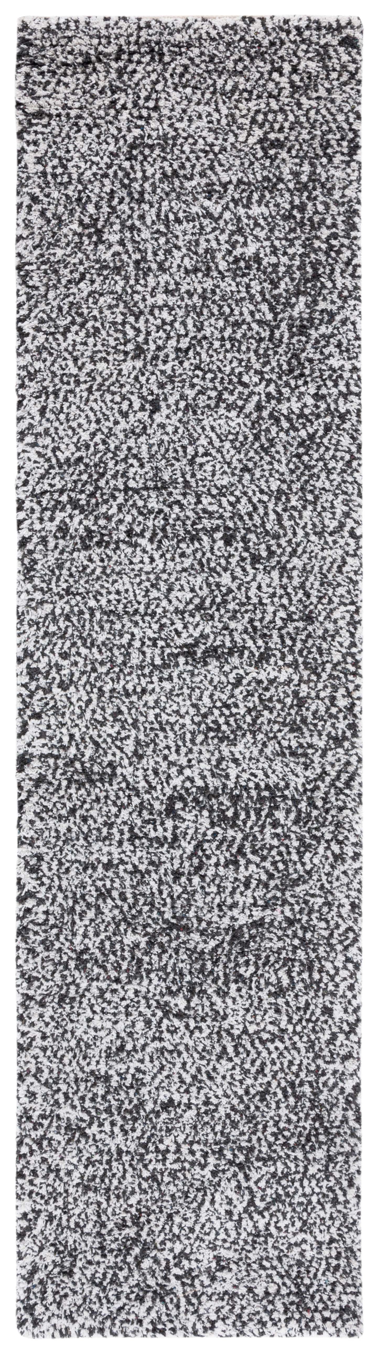 SAFAVIEH Berber Deena Distressed Runner Rug, Ivory/Black, 2'3" x 8'