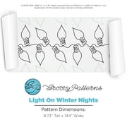 Groovy Patterns Longarm Quilting Pantograph - Lights On Winter Nights Design