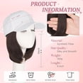 Upgraded 2026 Women's Baseball Cap With Hair Extensions 6-inch ...