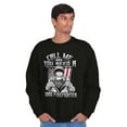 thumbnail image 4 of Good Firefighter Service Volunteer Men's Big & Tall Crewneck Sweatshirt Brisco Brands 2X, 4 of 5