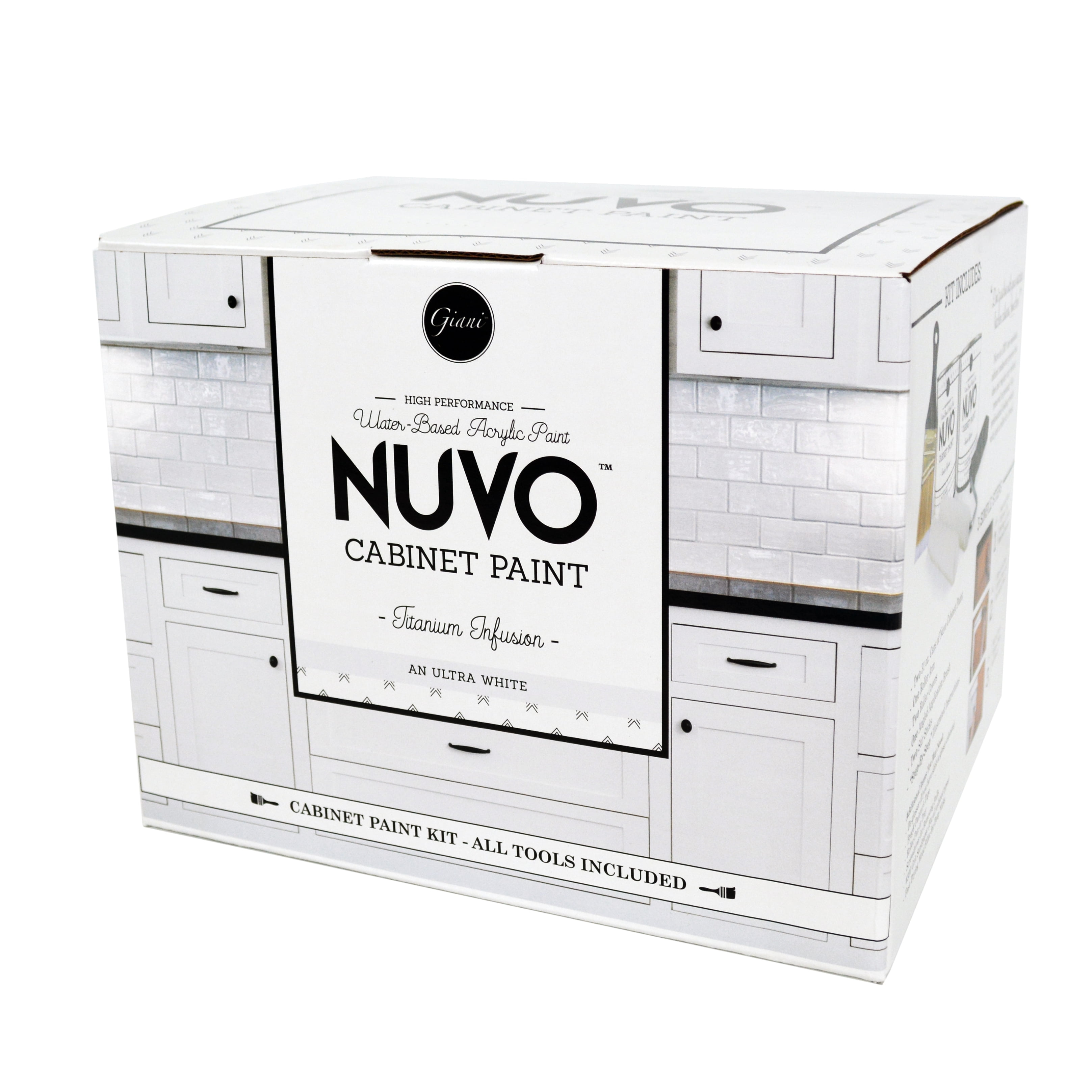 Nuvo Titanium Infusion Cabinet Makeover Paint Kit Walmart Com