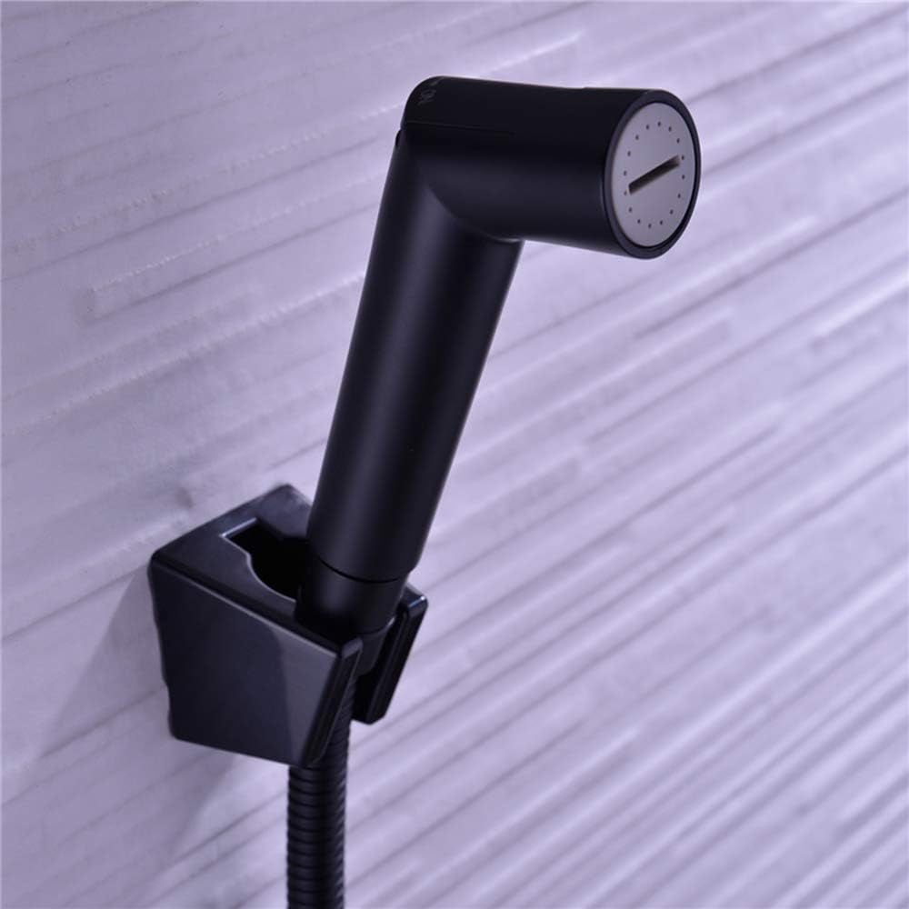 Bidet Sprayer with Cold Water Brass Portable Cloth Diaper Washer Shower Sprayer Set Wall Mounted Single Handle Bathroom Shower Bidet Tap for Personal Hygiene, Pet Bath,Brushed Nickel