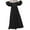 Black, variant on Yxnmud Women's Spring And Summer Round-Neck Sequin Dress Short Sleeves Large Dress