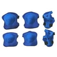 thumbnail image 1 of ziyahi 6 Pcs Ensemble de Protection pour Vélo Patinage Enfants Protection Genou Patin à Glace Patin à Roues Alignées Sports Extérieurs Bleu Bleu, 1 of 6