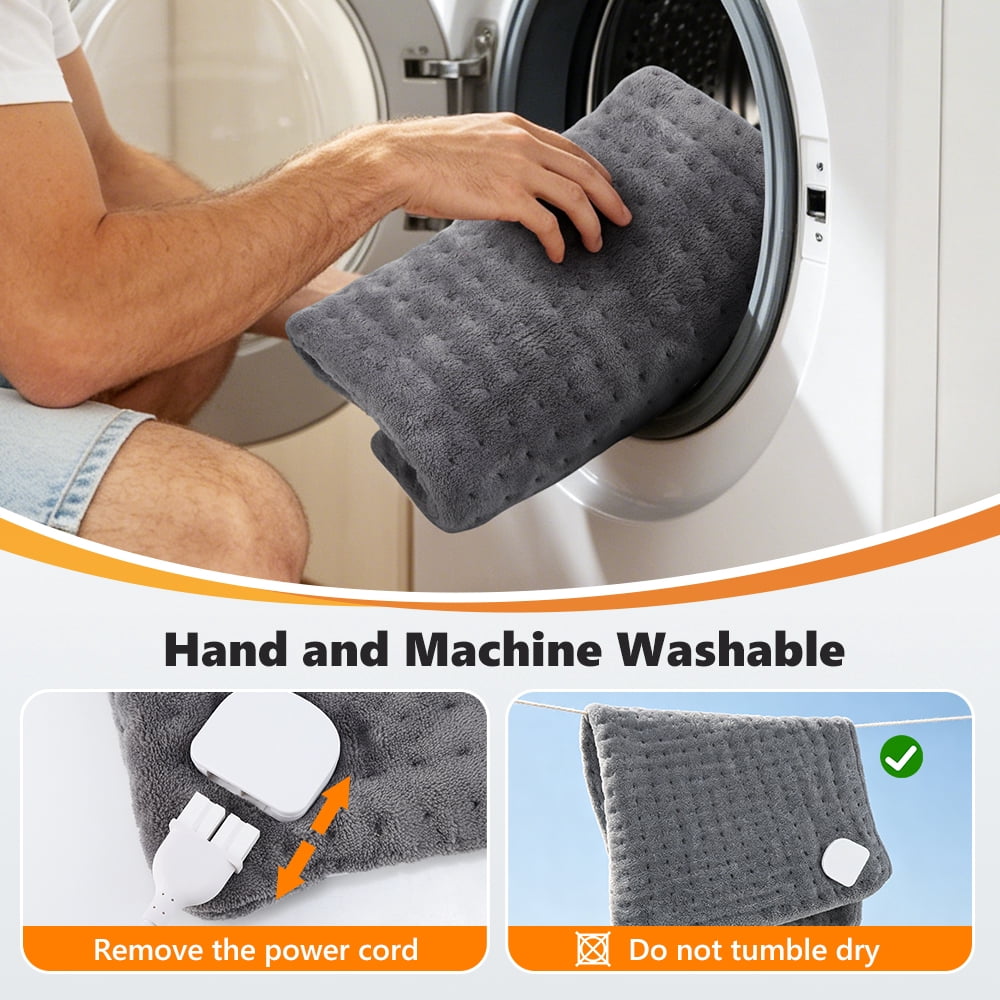 Hwallkare Electric Heating Pad for Back, Flannel Heat Pad – picture 8
