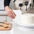 thumbnail image 3 of 3 Pcs Cake Scraper Cake Smoother,Flexible Plastic Multipurpose Kitchen Pastry Cutter Tool,Reusable Washable Dough Scraper Bowl Scraper for Bread Dough Baking Cake Fondant Icing, 3 of 4