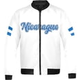 thumbnail image 2 of Lotusprinthandmade Personalized Name & Number Nicaragua Pride All-over Print Bomber Jacket S-5XL Multicolor, 2 of 5