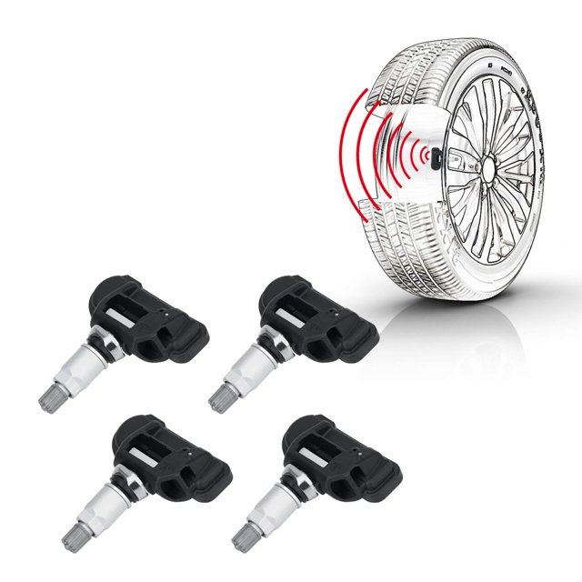 Sensor del sistema de control de presión de neumáticos (TPMS), paquete de 4