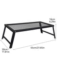 thumbnail image 2 of Barbecue Extérieur Grill Camping Rassemblements Portable Pliable Construction en Métal Résistant aux Intempéries Rangement Facile Transport, 2 of 8