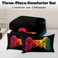 thumbnail image 2 of BlessLiving 3Pcs Game Controller Comforter Set Twin Size Gaming Bedding Set for Kids Boys Gamer, Colorful, 2 of 8
