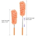 thumbnail image 2 of Uxcell Microfiber Duster 13.8 to 32.7 Inch Extendable Dusting Brush Orange, 2 Count, 2 of 5