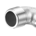 thumbnail image 5 of 304 Stainless Steel Hose Barb Fitting Elbow, 25mm Barbed x G3/4 Male Pipe Connector for Water Air Home Brew, Pack of 2, 5 of 7