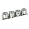 thumbnail image 1 of Estante De Almacenamiento De Especias De Acero Inoxidable / Tarros De Condimento Juego De Contenedores Para La Cocina Del Hogar, Hotel, Restaurante, C 4 piezas Baoblaze Jarra de especias de acero inoxidable 3pcs, 1 of 8