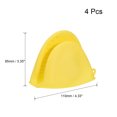 thumbnail image 2 of Mini Oven Mitt Pot Holder Heat Resistant Pinch Covers Gloves Yellow 4 Pack, 2 of 5