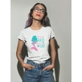 thumbnail image 2 of Beautiful Mermaid Hair Don't Care Women White T-Shirt, Female XX-Large, 2 of 4