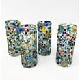 thumbnail image 4 of Hand Blown Shot Glasses From Mexico - BDD - Set of 4 (Chocolate Graniti), 4 of 7